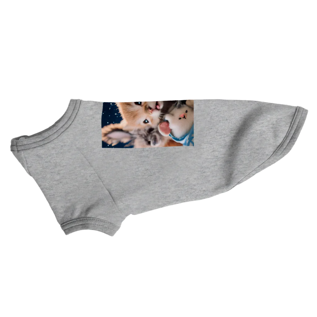 みゅうのぬいぐるみと猫ちゃんのショット Dog T-shirt