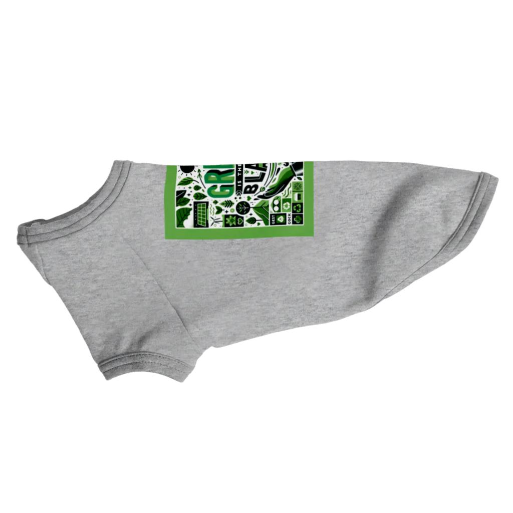 jacoeのGreen is the New Black ドッグTシャツ