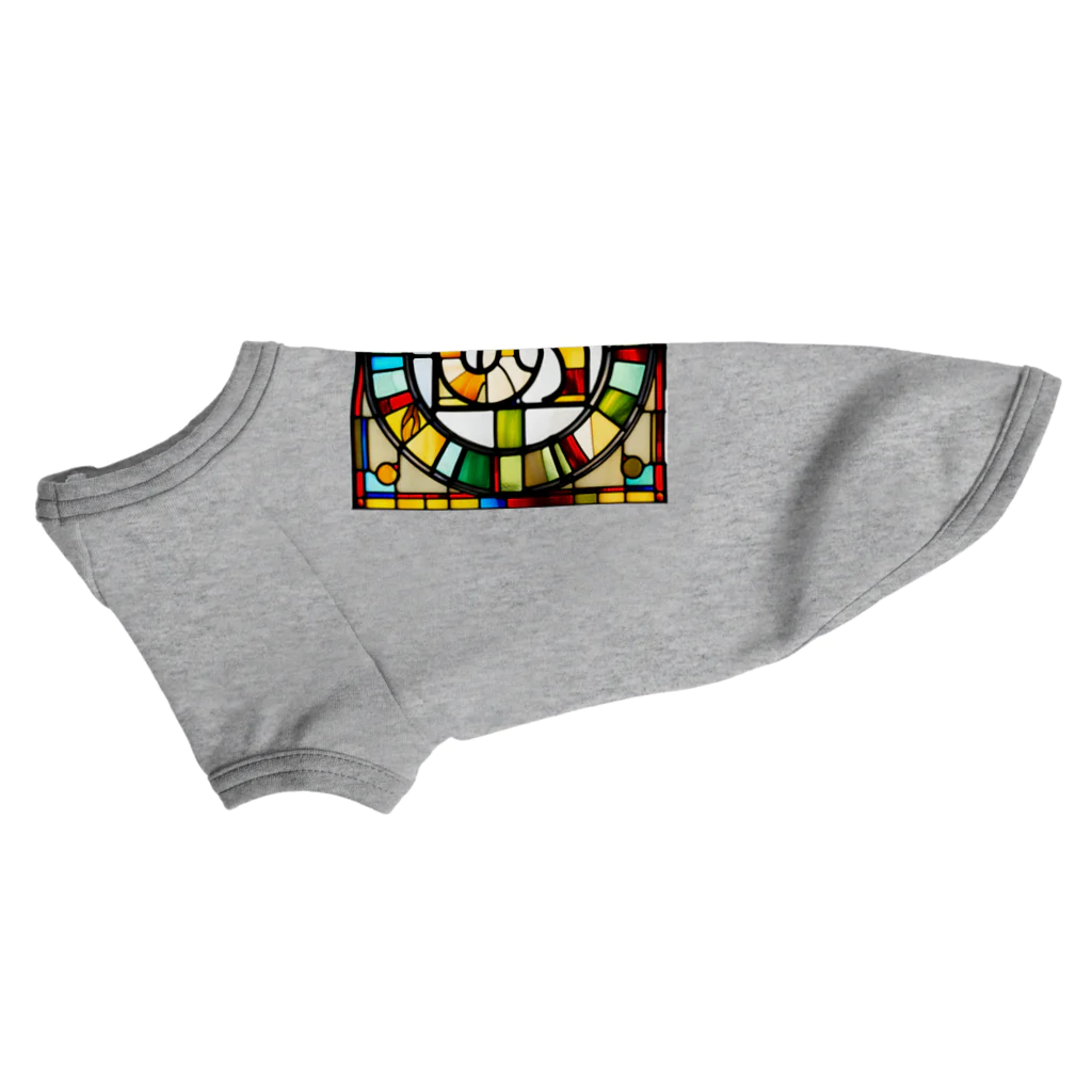 alphabet stained glassのstained glass S ドッグTシャツ