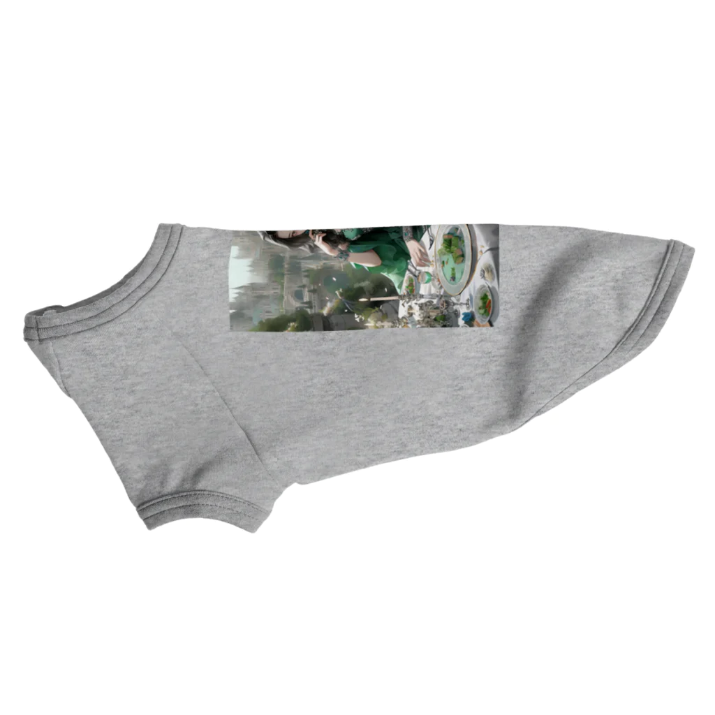 AQUAMETAVERSEの豪華客船でディナー　sanae 2074 Dog T-shirt