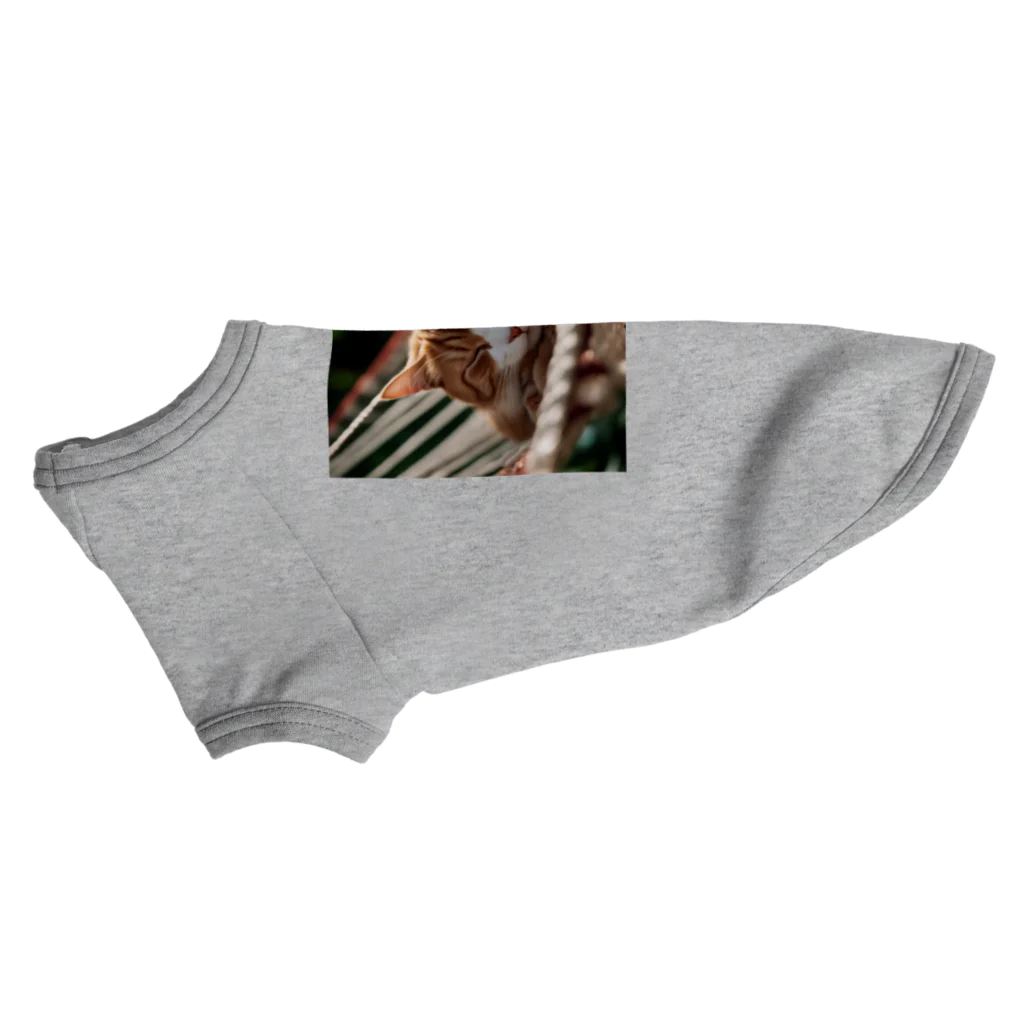 KKaの居眠りニャンコ Dog T-shirt