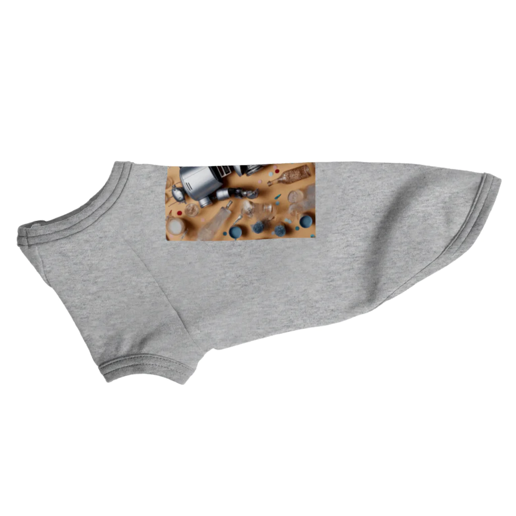 d-design-labのガラクタとロボット Dog T-shirt