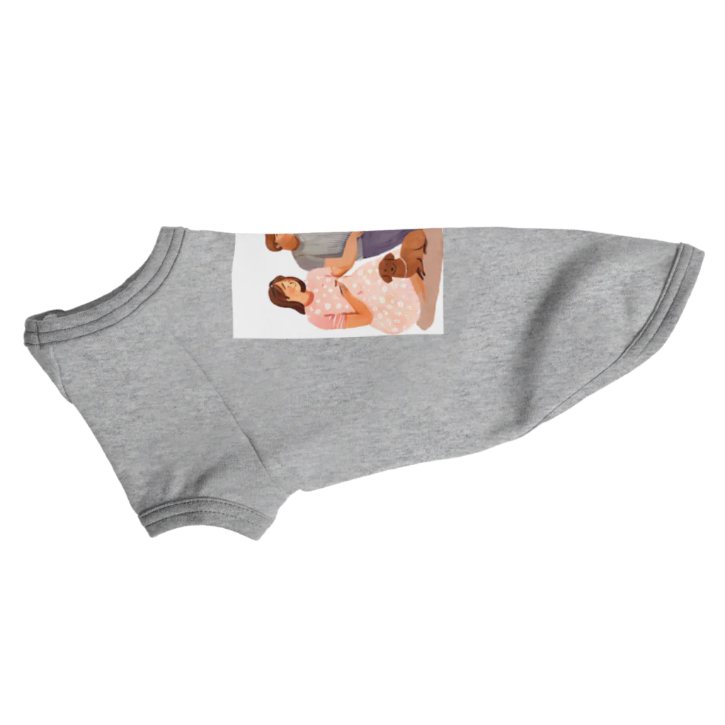 kichamanの家族だんらん Dog T-shirt