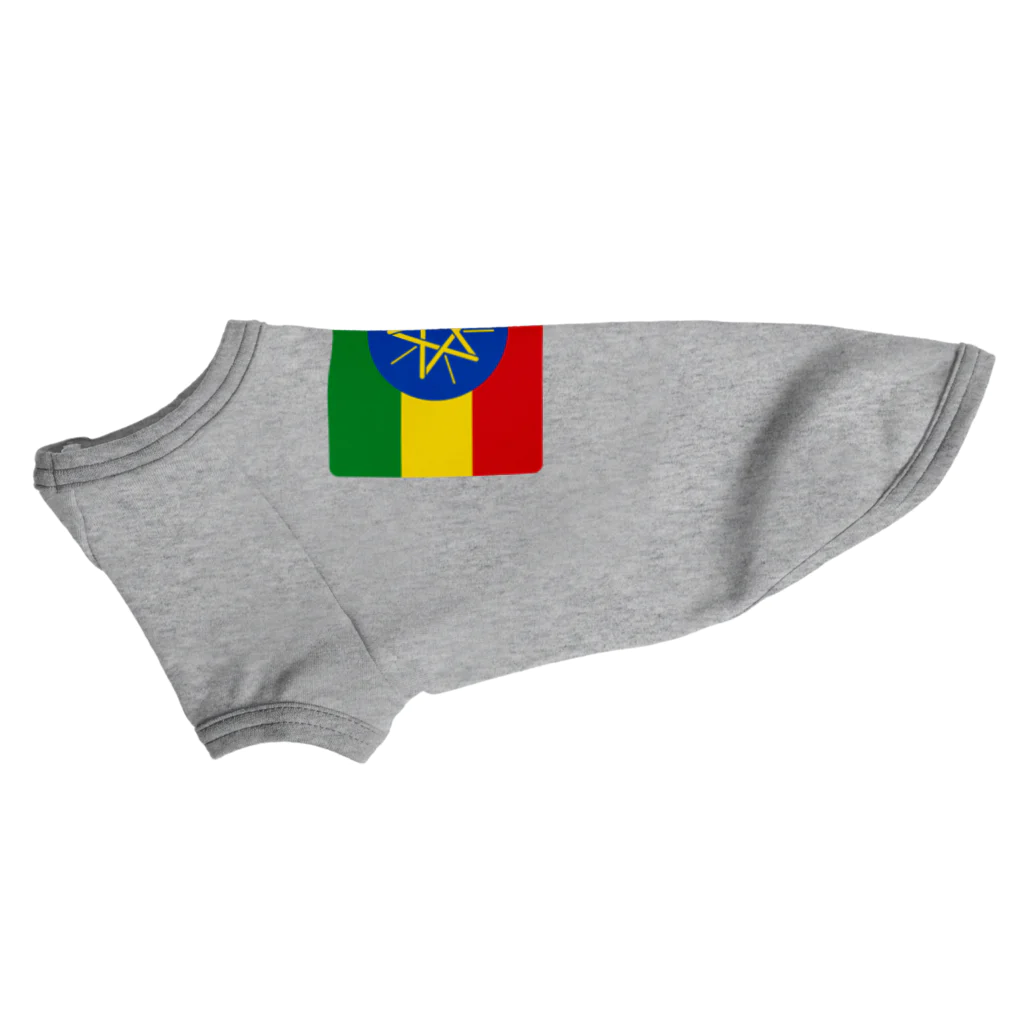 お絵かき屋さんのエチオピアの国旗 ドッグTシャツ