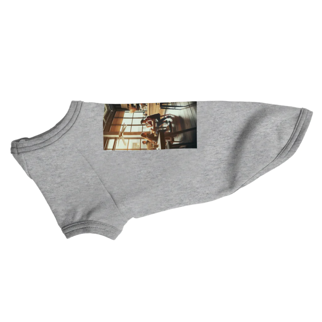 U hopeのカフェの何気ないワンショット Dog T-shirt