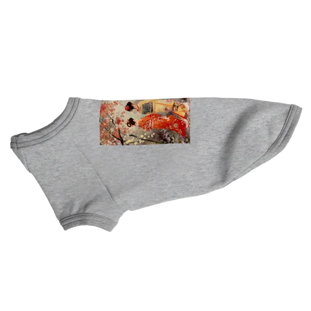 AQUAMETAVERSEの優雅な花見桜の花満開　なでしこ1478 Dog T-shirt