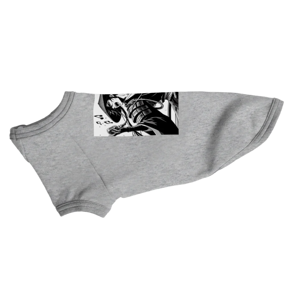 namidamakiの熱唱侍 Dog T-shirt