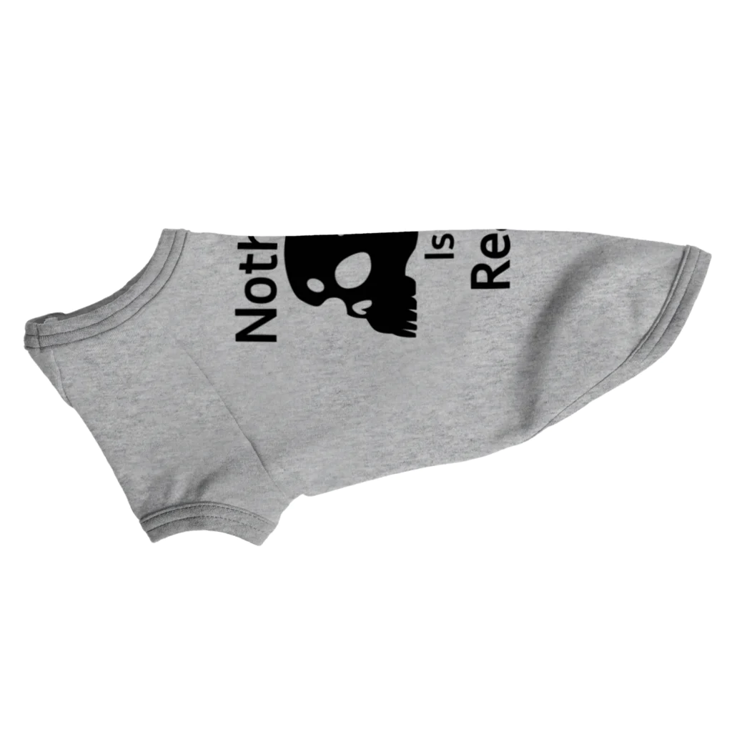 『NG （Niche・Gate）』ニッチゲート-- IN SUZURIのNothing Is Real.（黒） Dog T-shirt