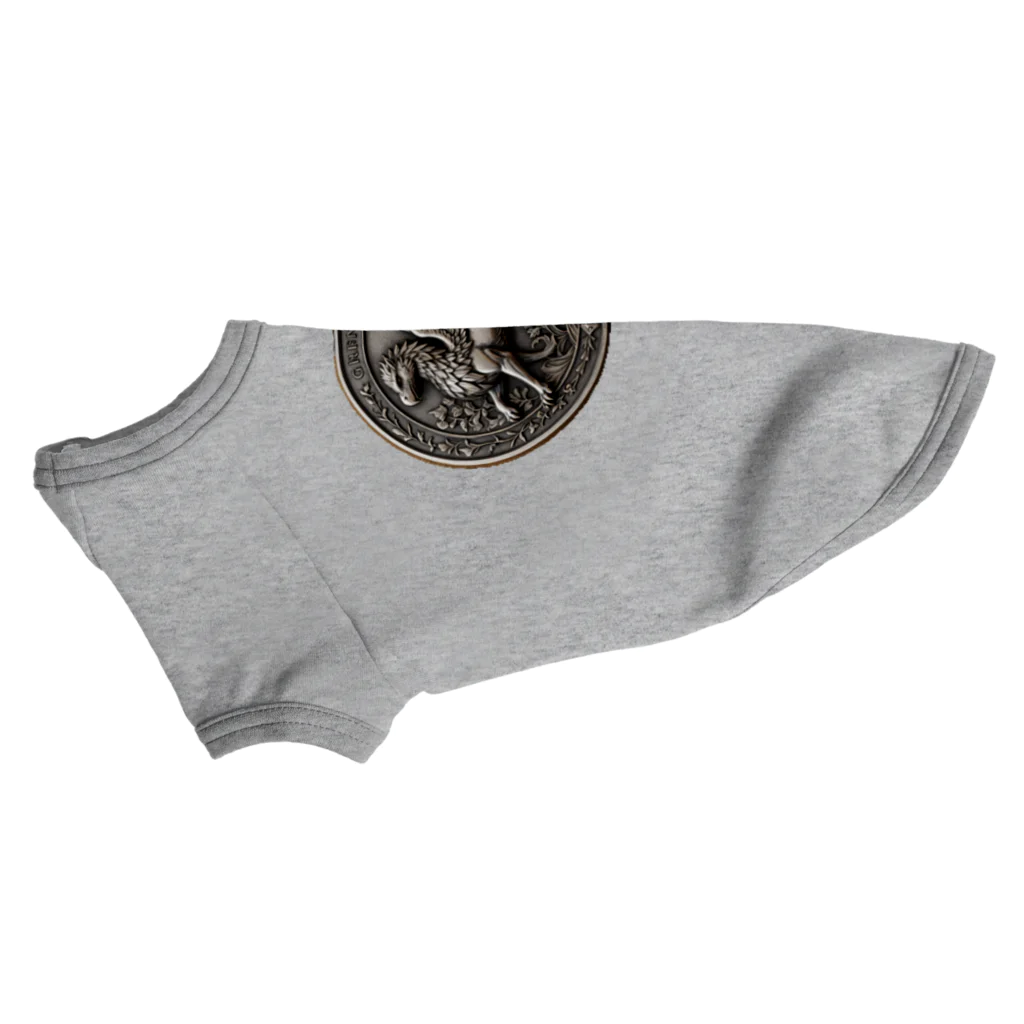 アニマル四字熟語のグリフォンメダル　griffin　デザイン Dog T-shirt