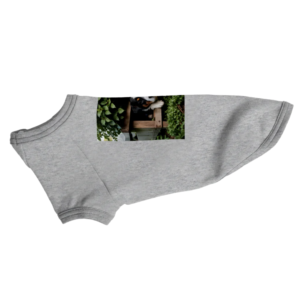 kokin0の箱の中から覗く犬 dog looking in the box Dog T-shirt