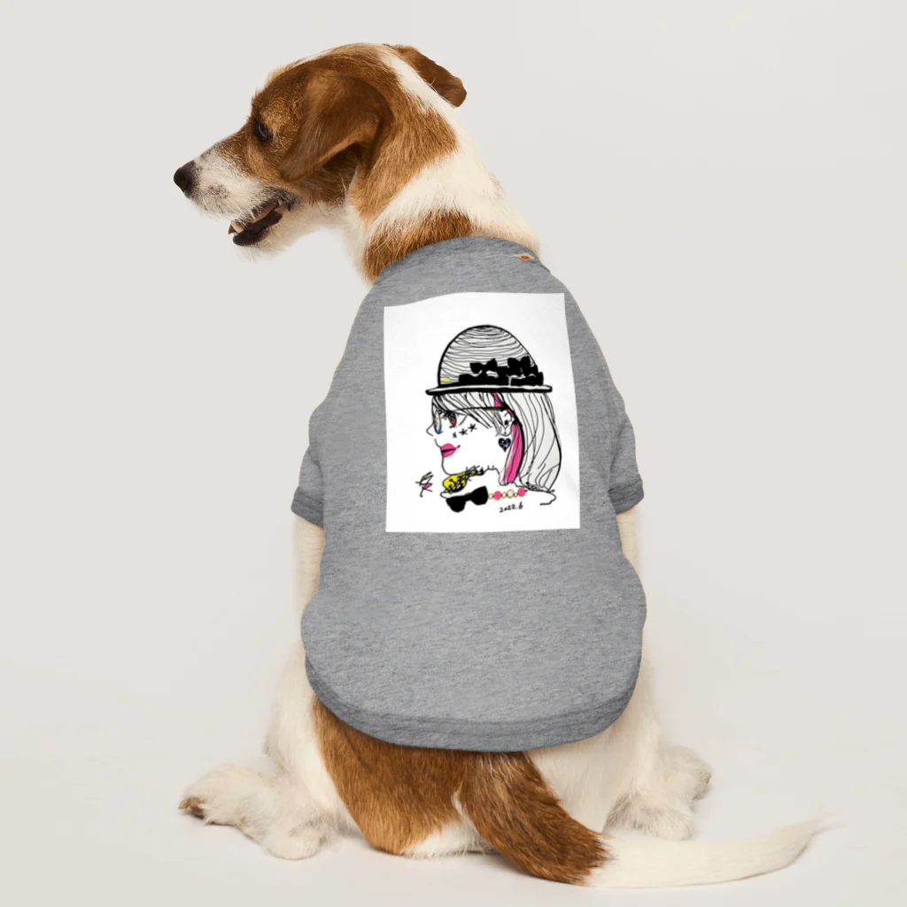 mikyacraft MIKA💓🌟赤い心臓の道化のみかちゃん Dog T-shirt