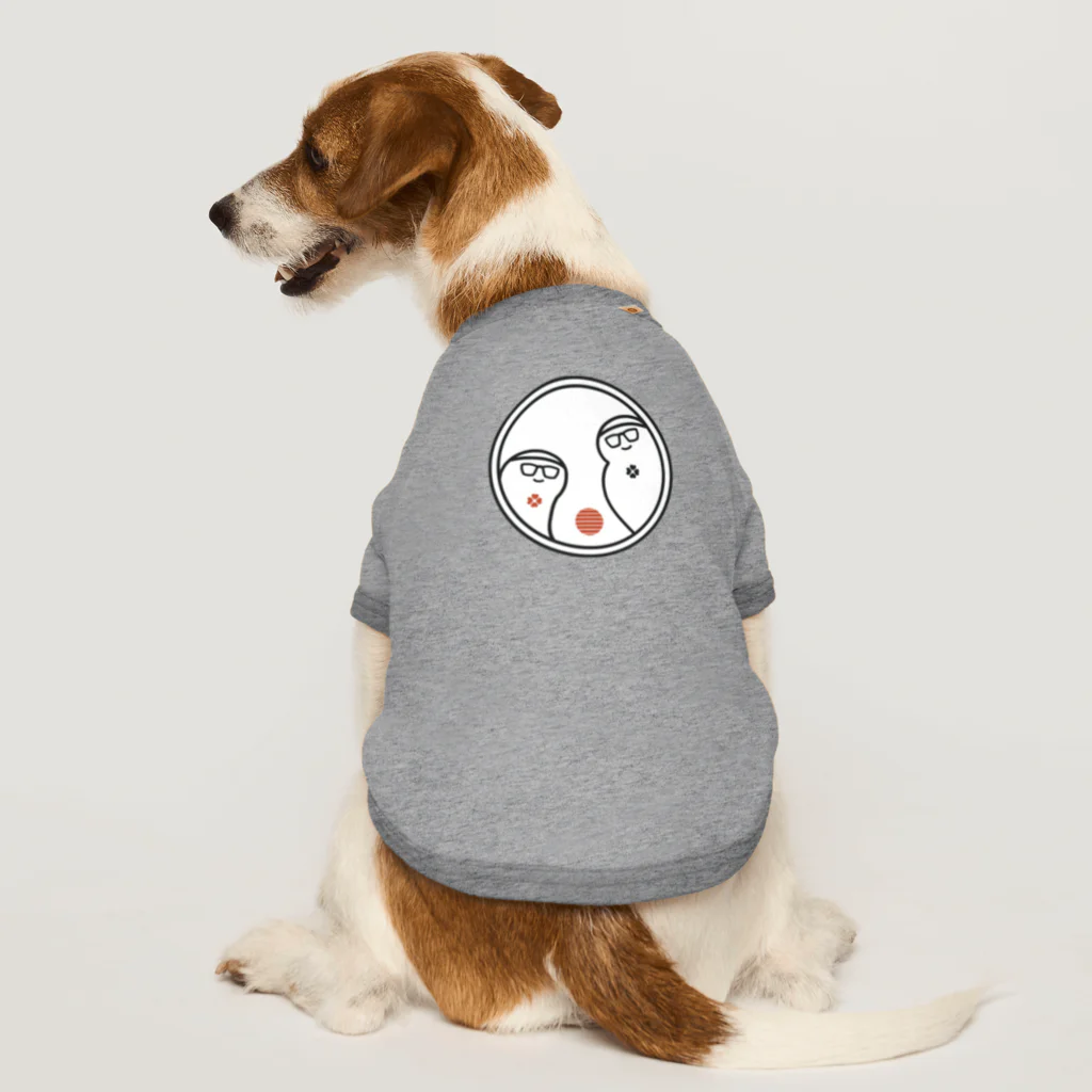 赤字黒字の赤字さん黒字さん Dog T-shirt