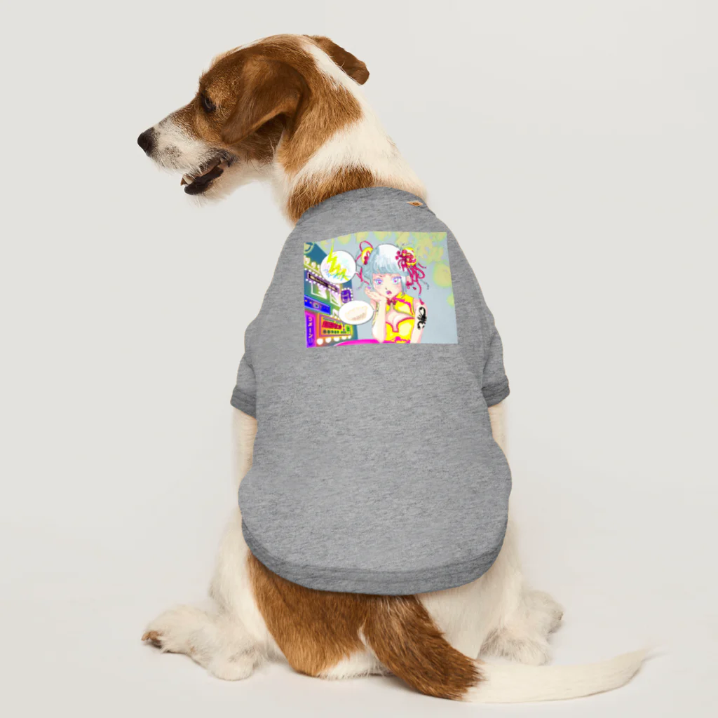 nekoshima-nekotaの餃子食べたいガール Dog T-shirt