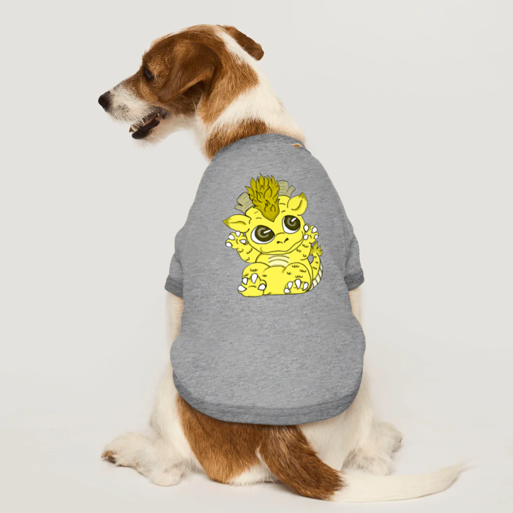 白黄神龍の龍の子 Dog T-shirt