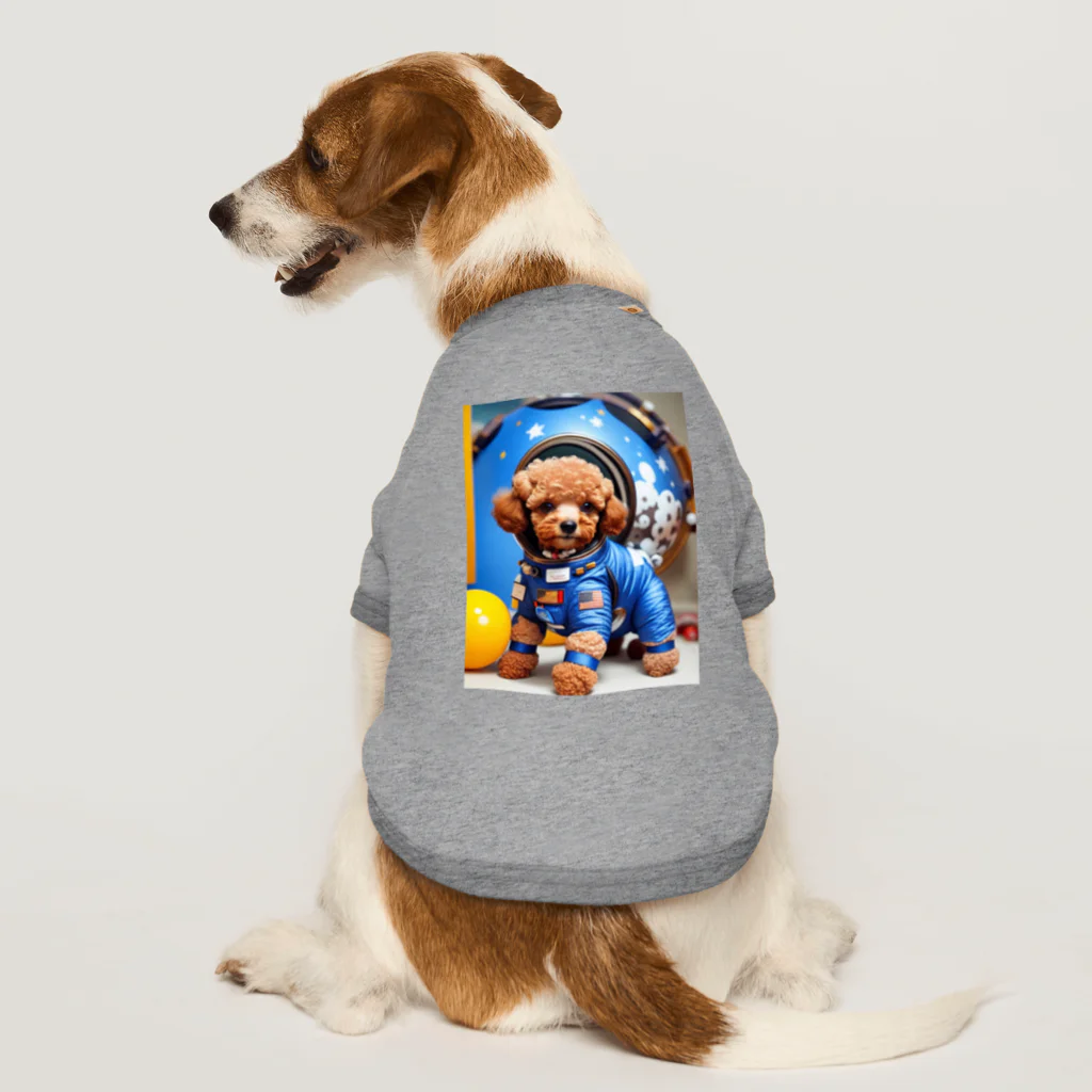 Pet_Charmの宙飛行士のような姿で登場!! Dog T-shirt