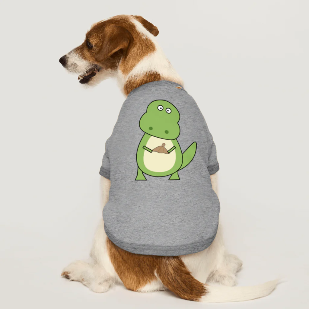 keiko_MIのサウナハットを拾った恐竜・ダイナソー Dog T-shirt