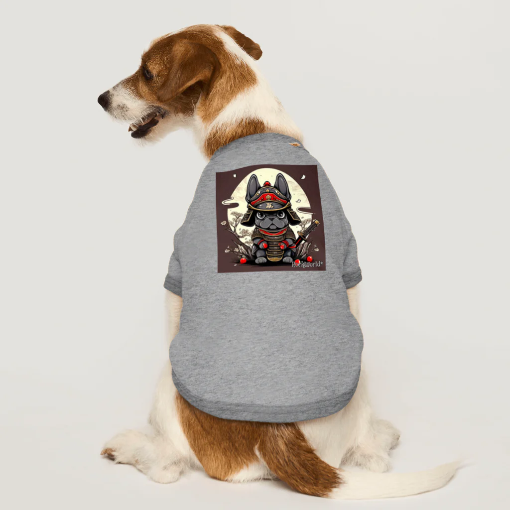 AliceDesignLab.のSamurai FrenchBulldog ドッグTシャツ