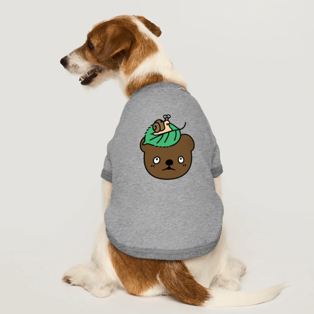 イラスト MONYAAT の雨待ちカタツムリ Dog T-shirt