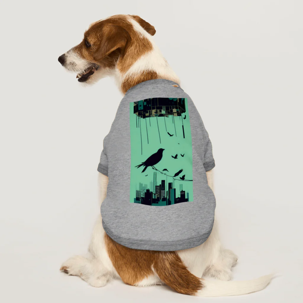 鳥愛のとりとり Dog T-shirt