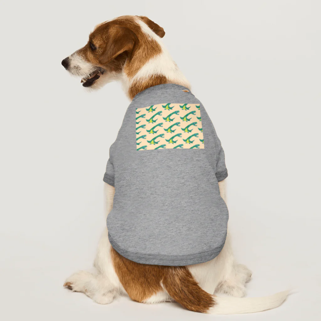 DiNOSAUR MARKeT/恐竜の元気いっぱいフタバスズキリュウ Dog T-shirt
