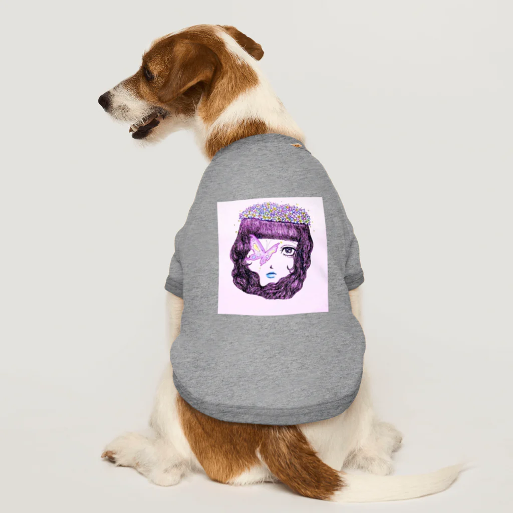 塩バターのお花畑ちゃん Dog T-shirt