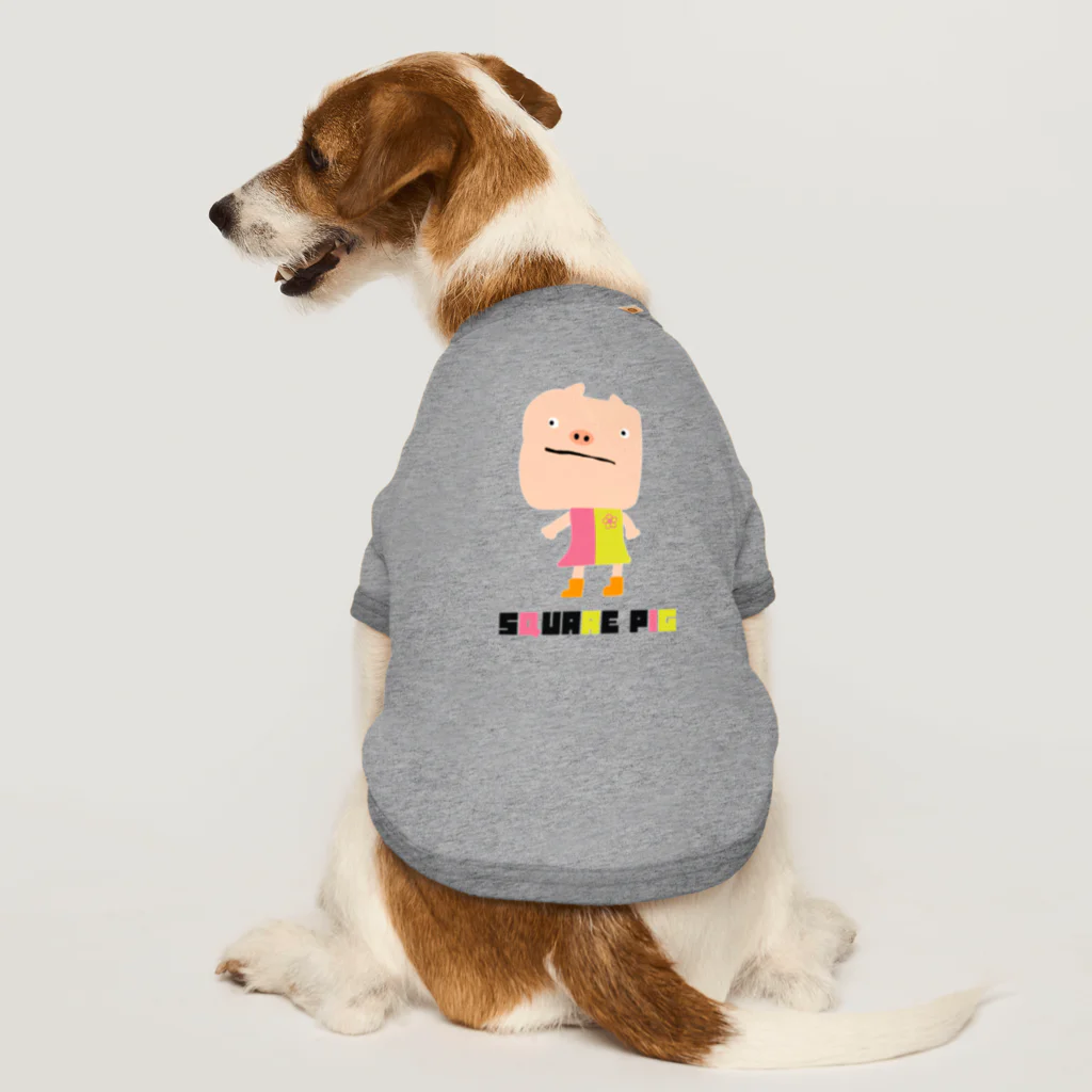 ライロクSTANDARDの“SQUARE PIG” 小物 Dog T-shirt