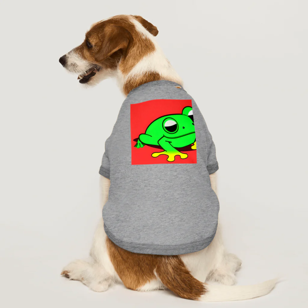 ジャス　ミンのカエル🐸帰る Dog T-shirt