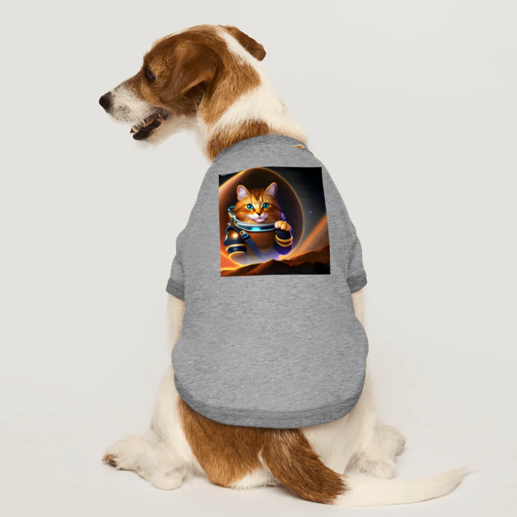 Mzaki_70のspace cat Dog T-shirt