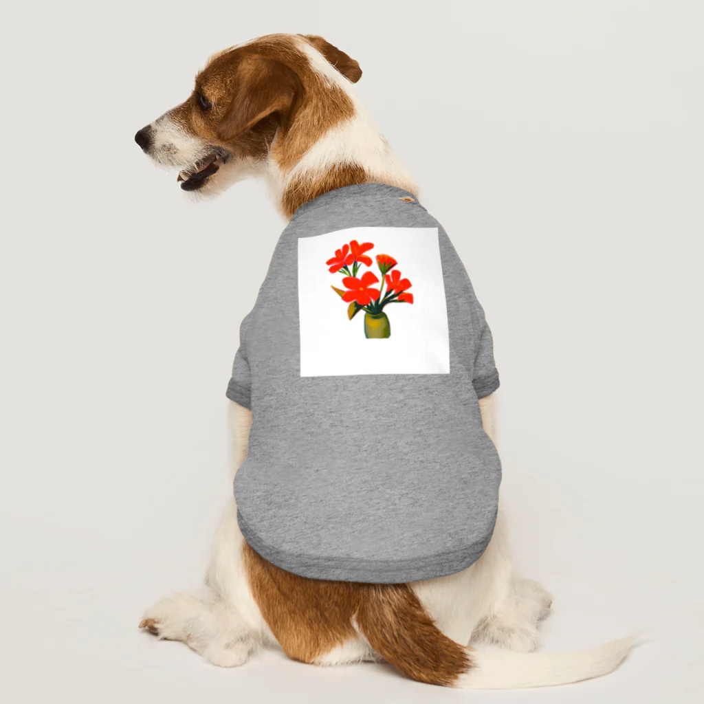 u.l.c.39のflower Dog T-shirt