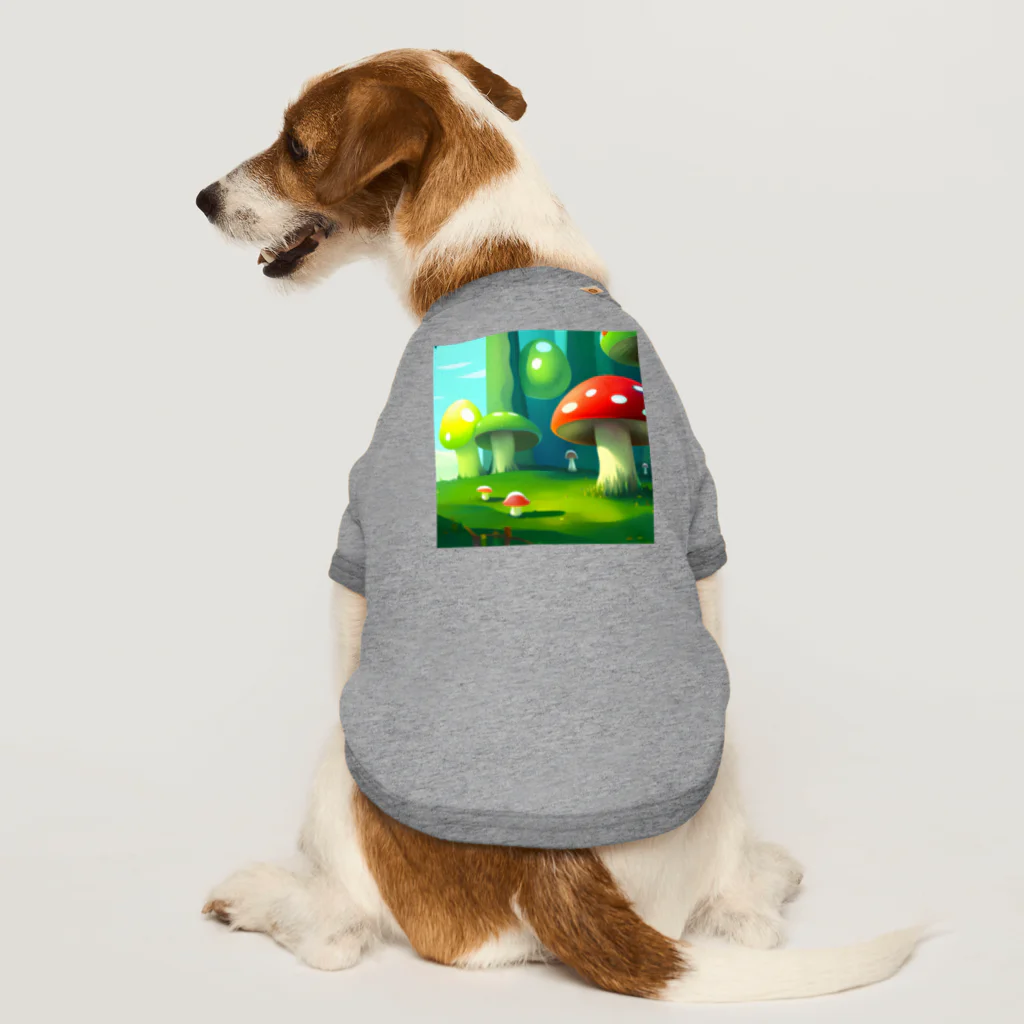 IOSUKEのキノコの世界 Dog T-shirt