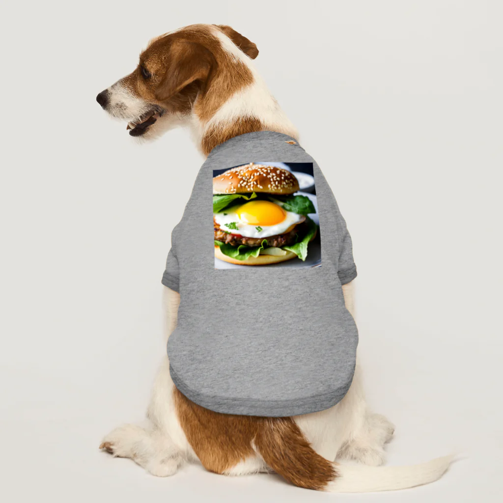 チワワ愛好家ショップの半熟とろけるハンバーグ チーズ愛好家の夢！ ドッグTシャツ