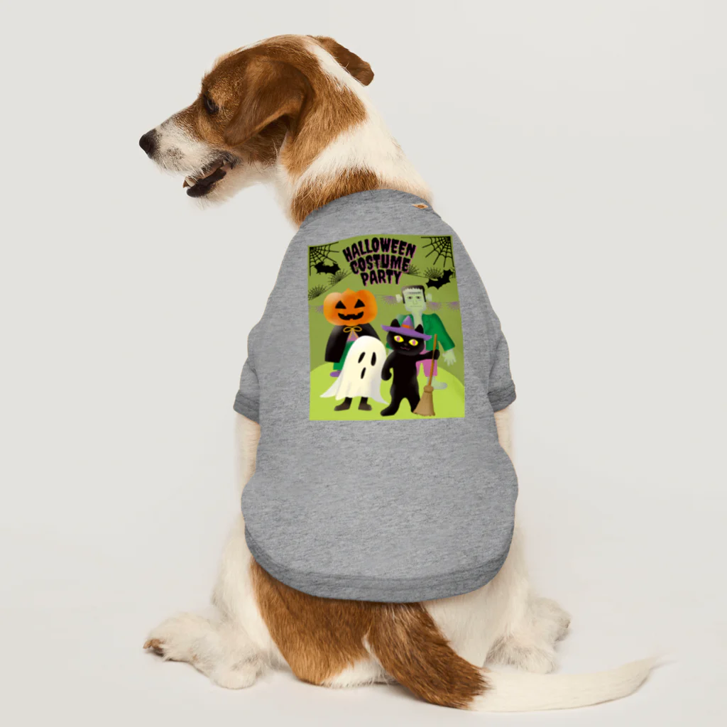 satoharuのハロウィンの仮装パーティー Dog T-shirt