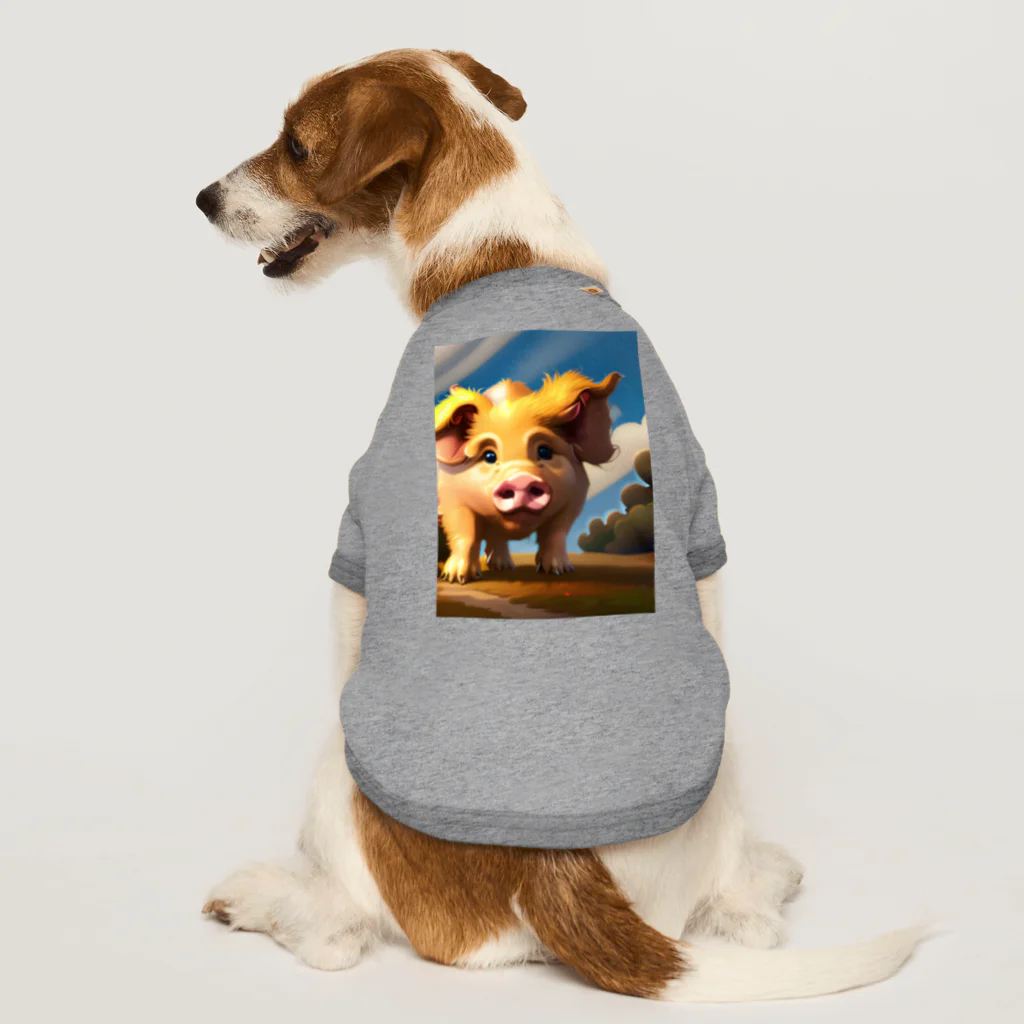 sh510810のちょっとイケてるブタ Dog T-shirt