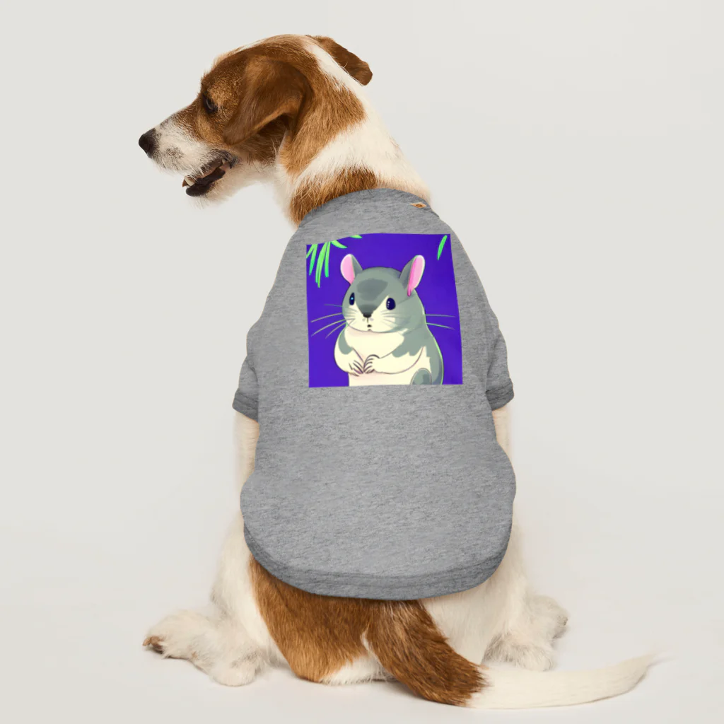 オシャレな店のアニメ化チンチラ Dog T-shirt