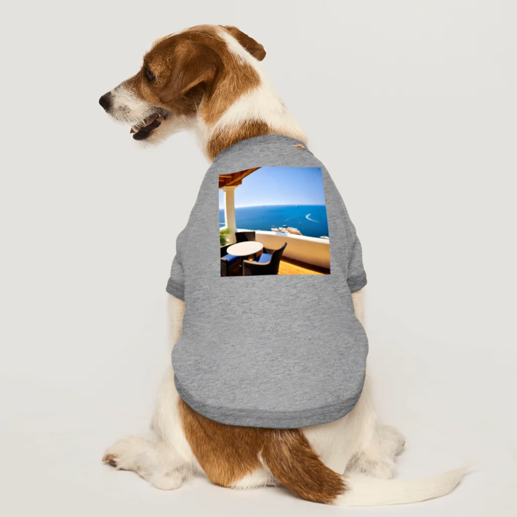 DapperMixのシーサイドカフェグッズ Dog T-shirt