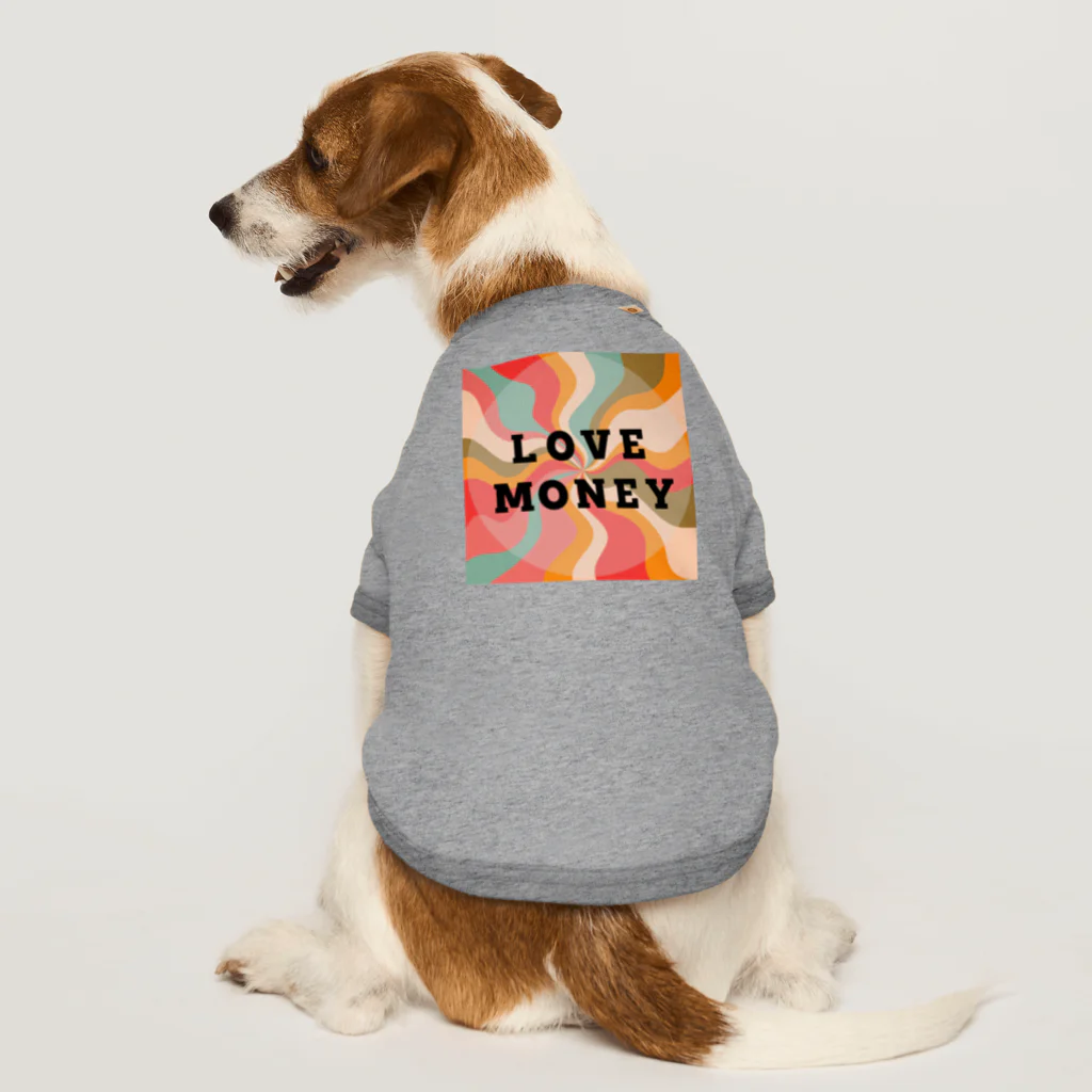 ＴＡＫＡＹＯＫＡＴＴＡのLOVE  MONEY    赤 Dog T-shirt