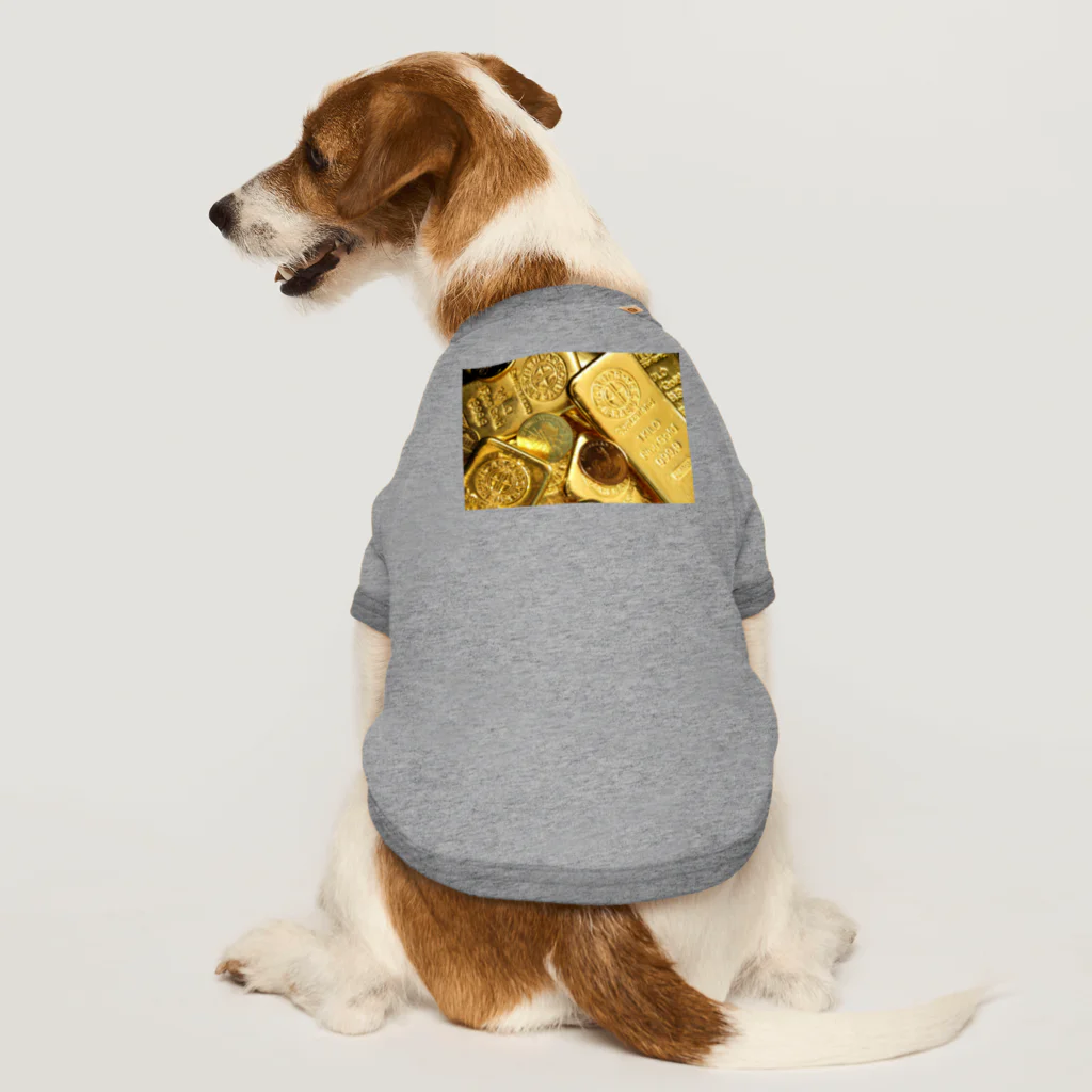 invitationのゴールド Dog T-shirt