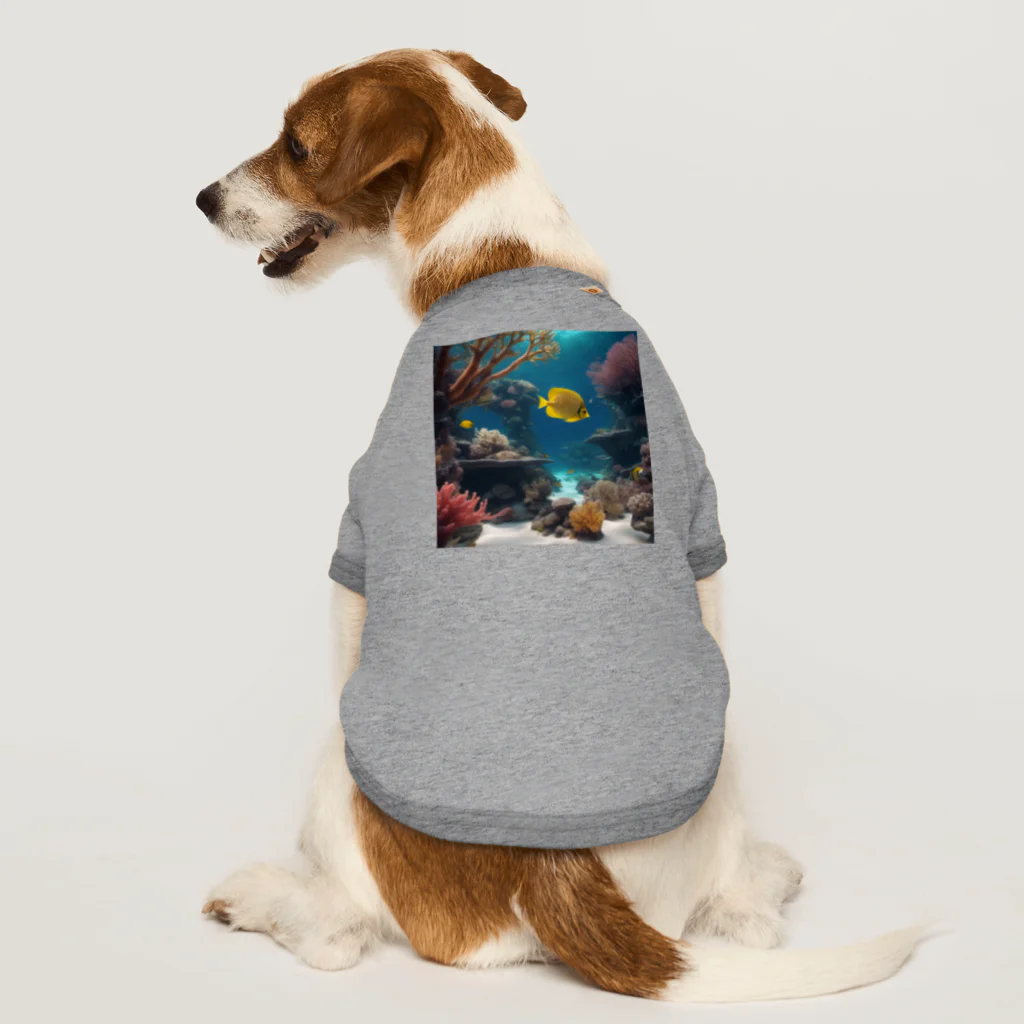 DapperMixの魚の楽園、海底の宝グッズ ドッグTシャツ