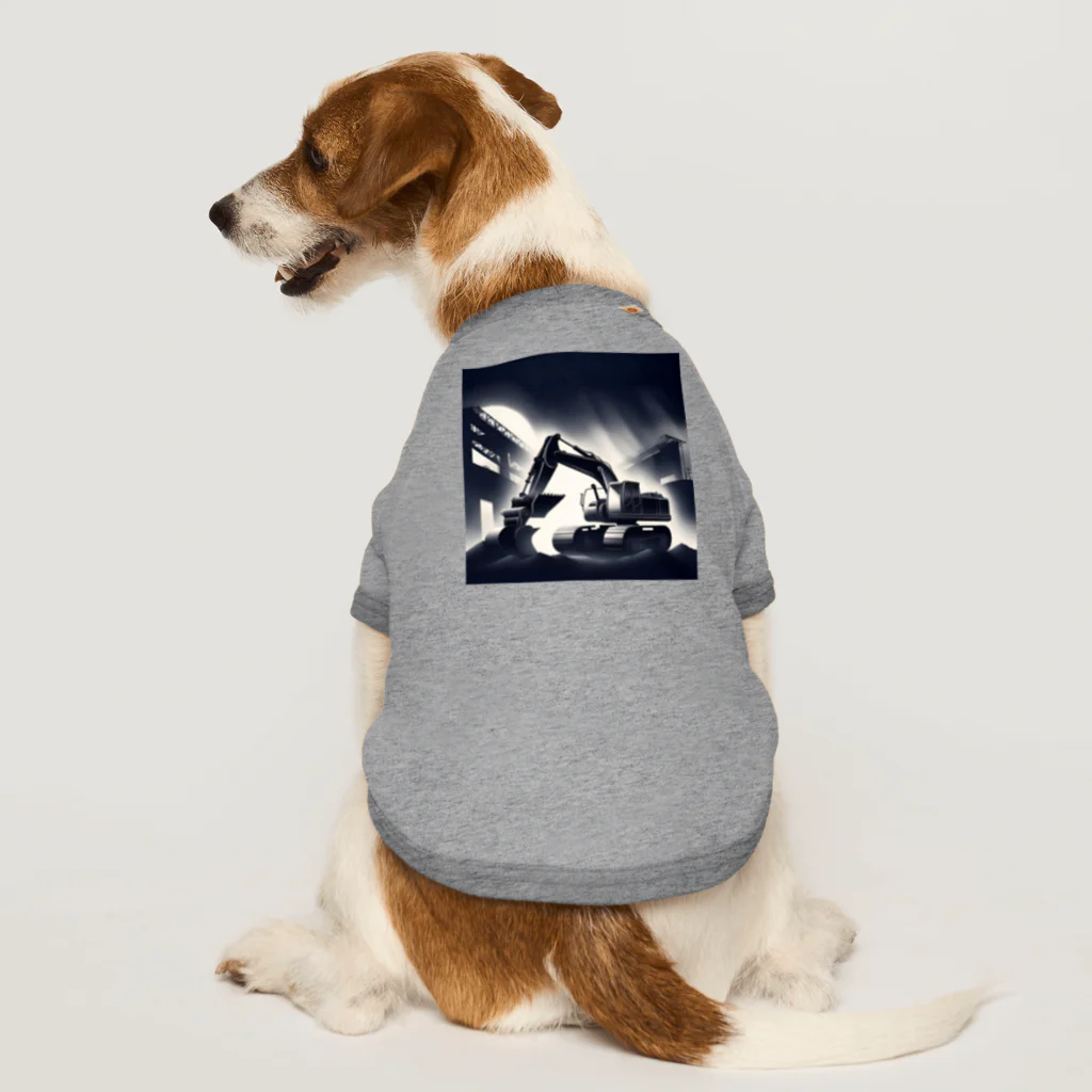 KUZUのモノクロユンボグッズ Dog T-shirt