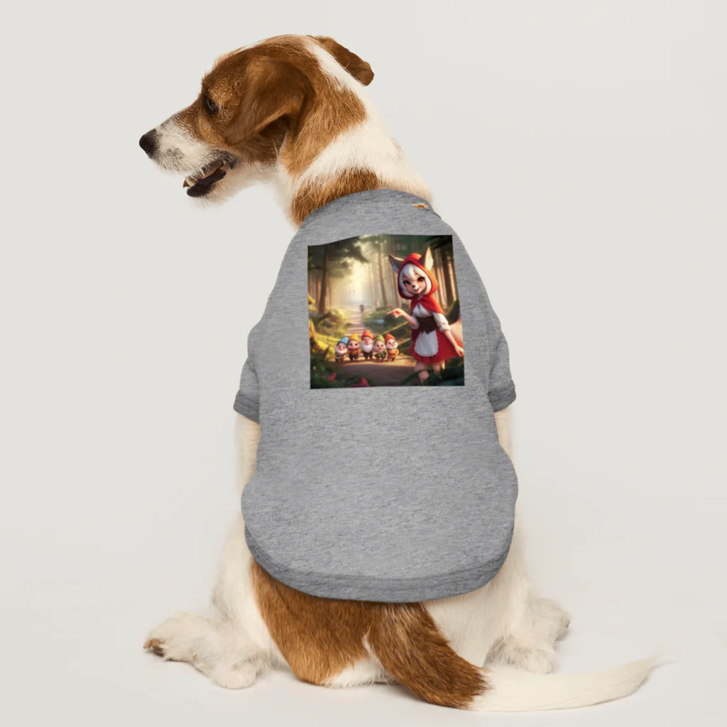 AI Creative Hub（AIクリエイティブハブ）の赤ずきん狼と小人たち Dog T-shirt