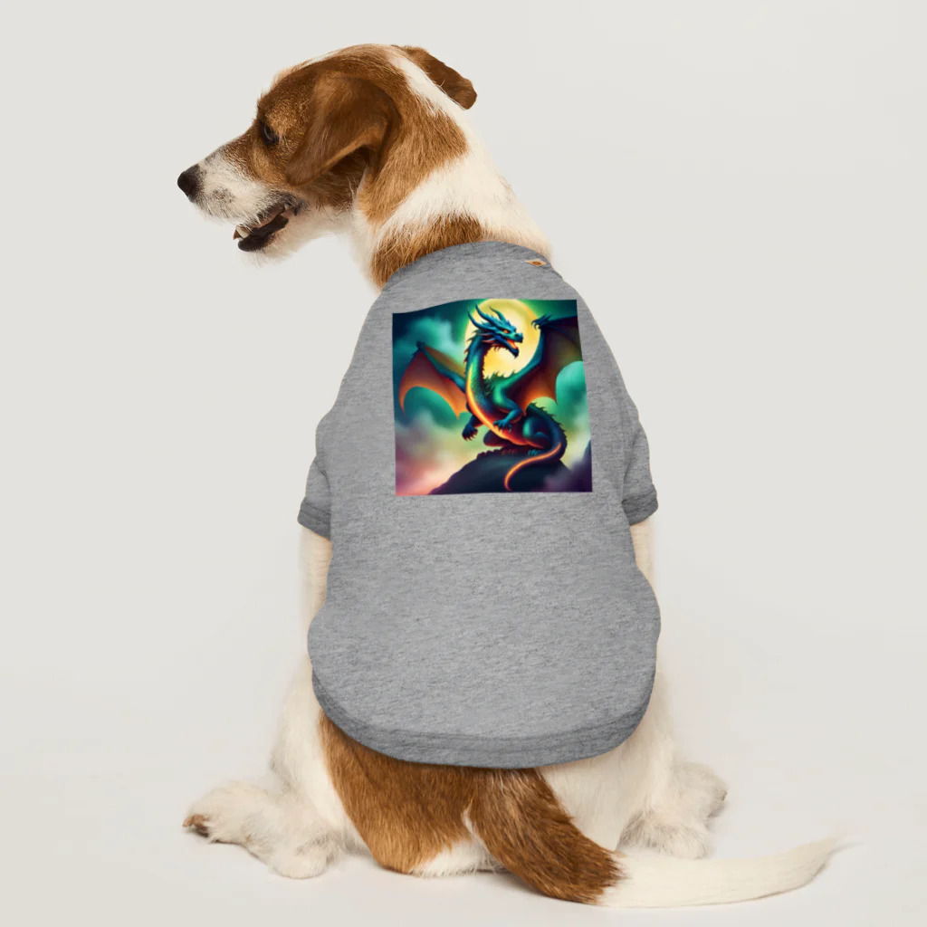 Dzineのカッコ良いドラゴン Dog T-shirt