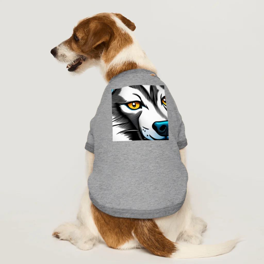 もしもショップのカッコイイ　犬 Dog T-shirt