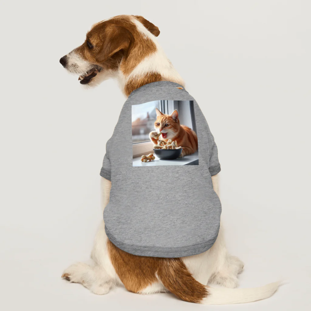 Shiba_IncのBones & Cats（骨 & 猫） Dog T-shirt