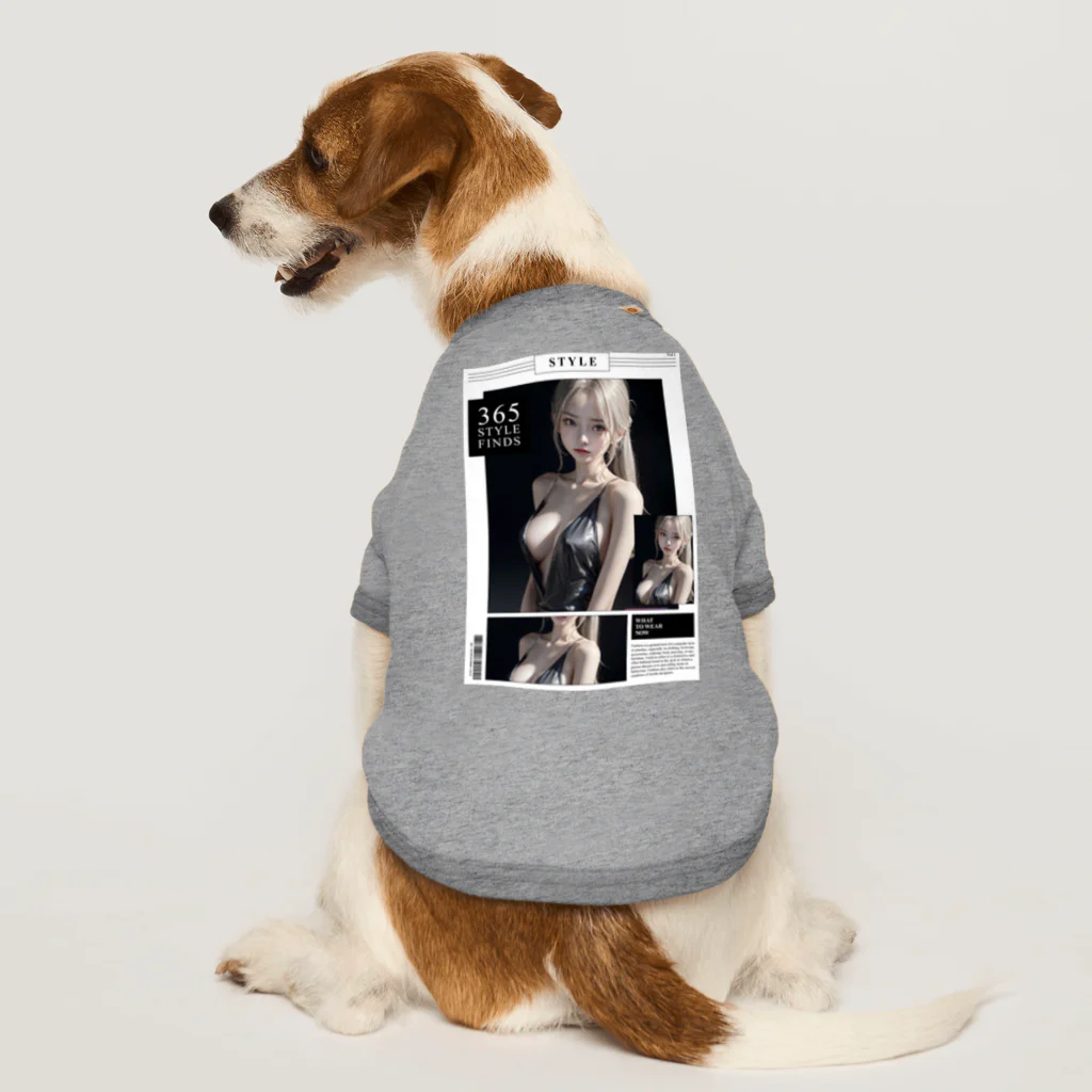sounya sounyaの美女 図鑑（レザードレス） Dog T-shirt