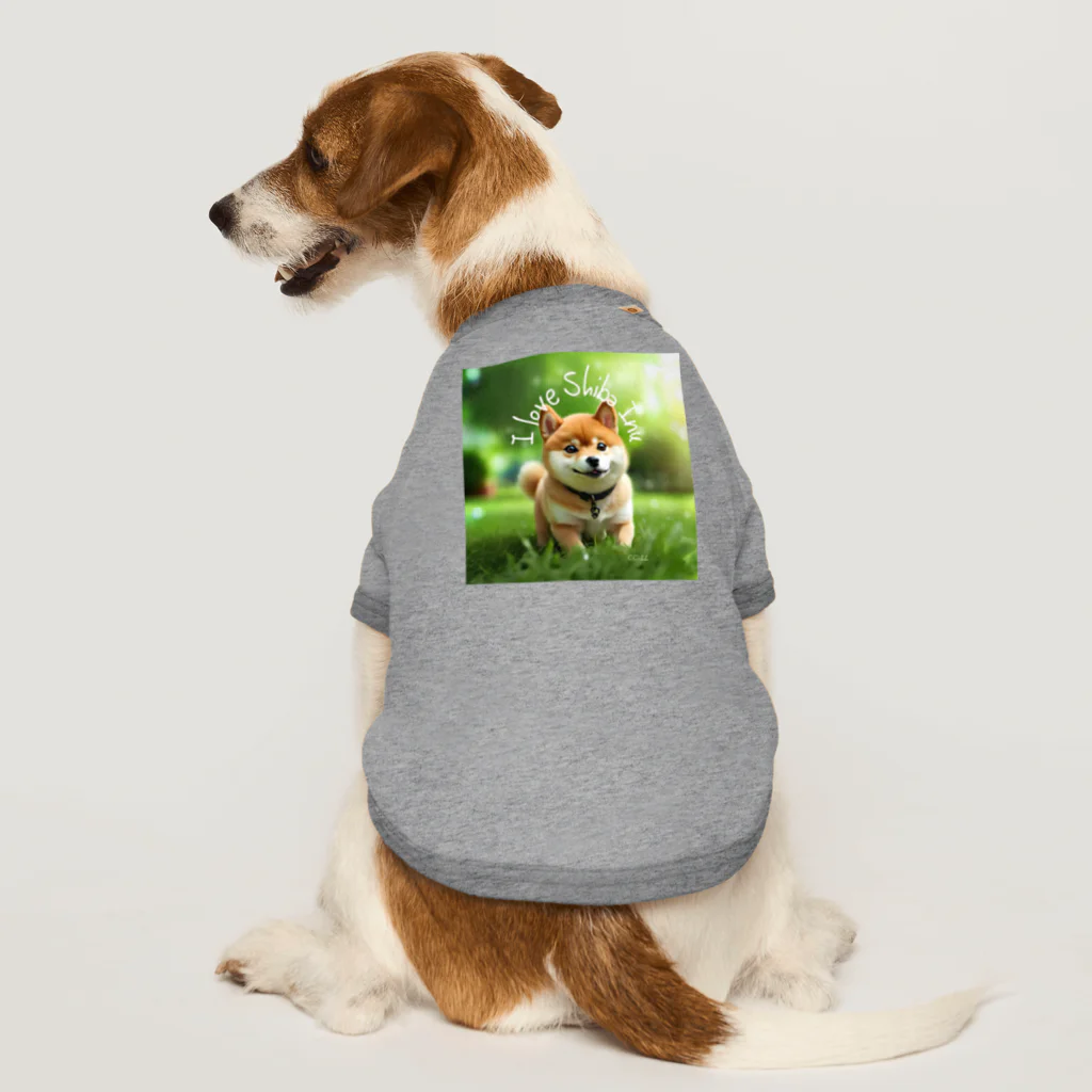 CC-LL (クク・ルル)の【柴犬】フォトリアル ドッグTシャツ