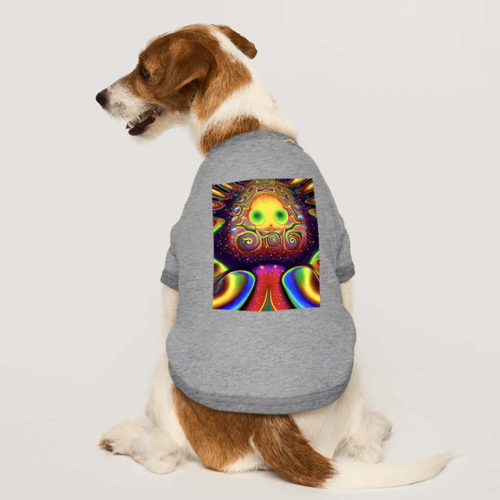 でおきしりぼ子の実験室の達磨太子(AI -Aided Design)〜4/5 Dog T-shirt