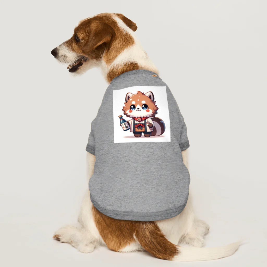 たまき工房の呑(どん)たぬき　冬キャラ Dog T-shirt