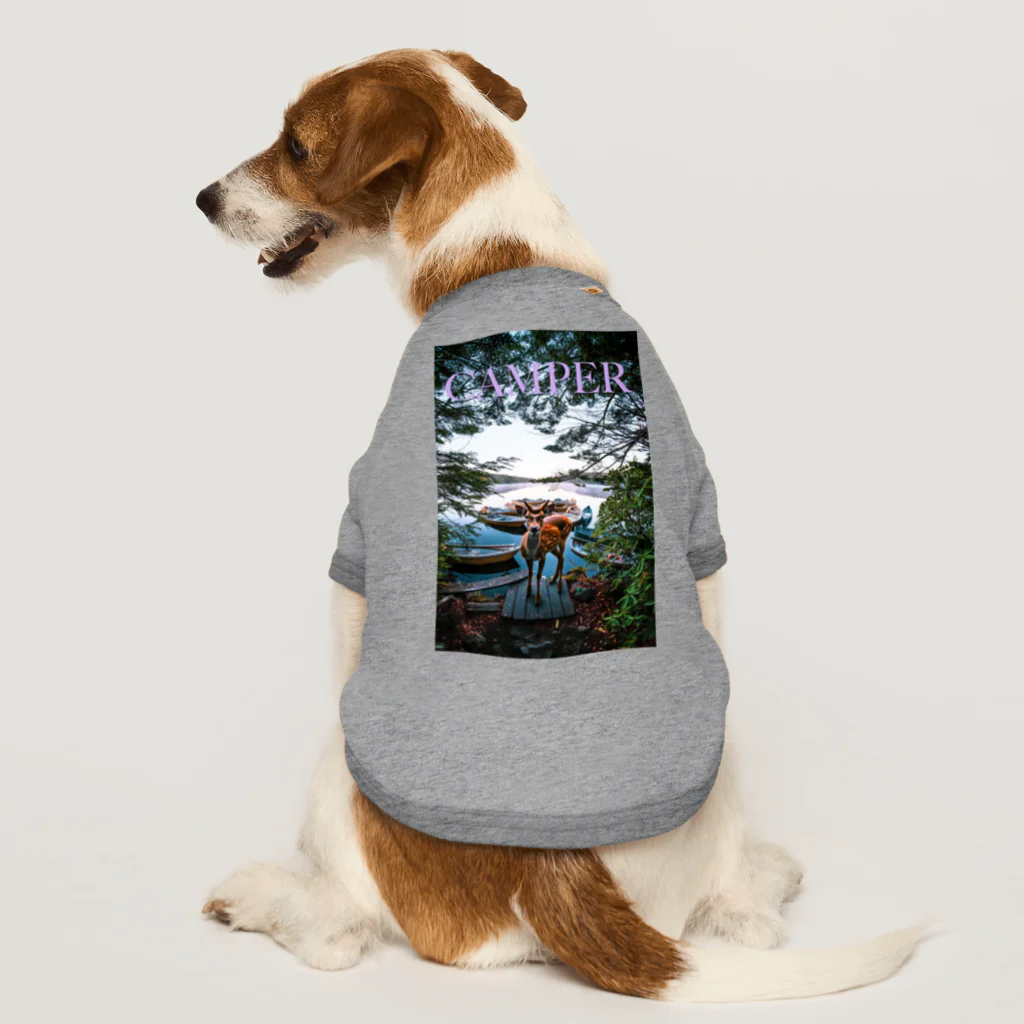 outdoor lifeのcamper  Dog T-shirt