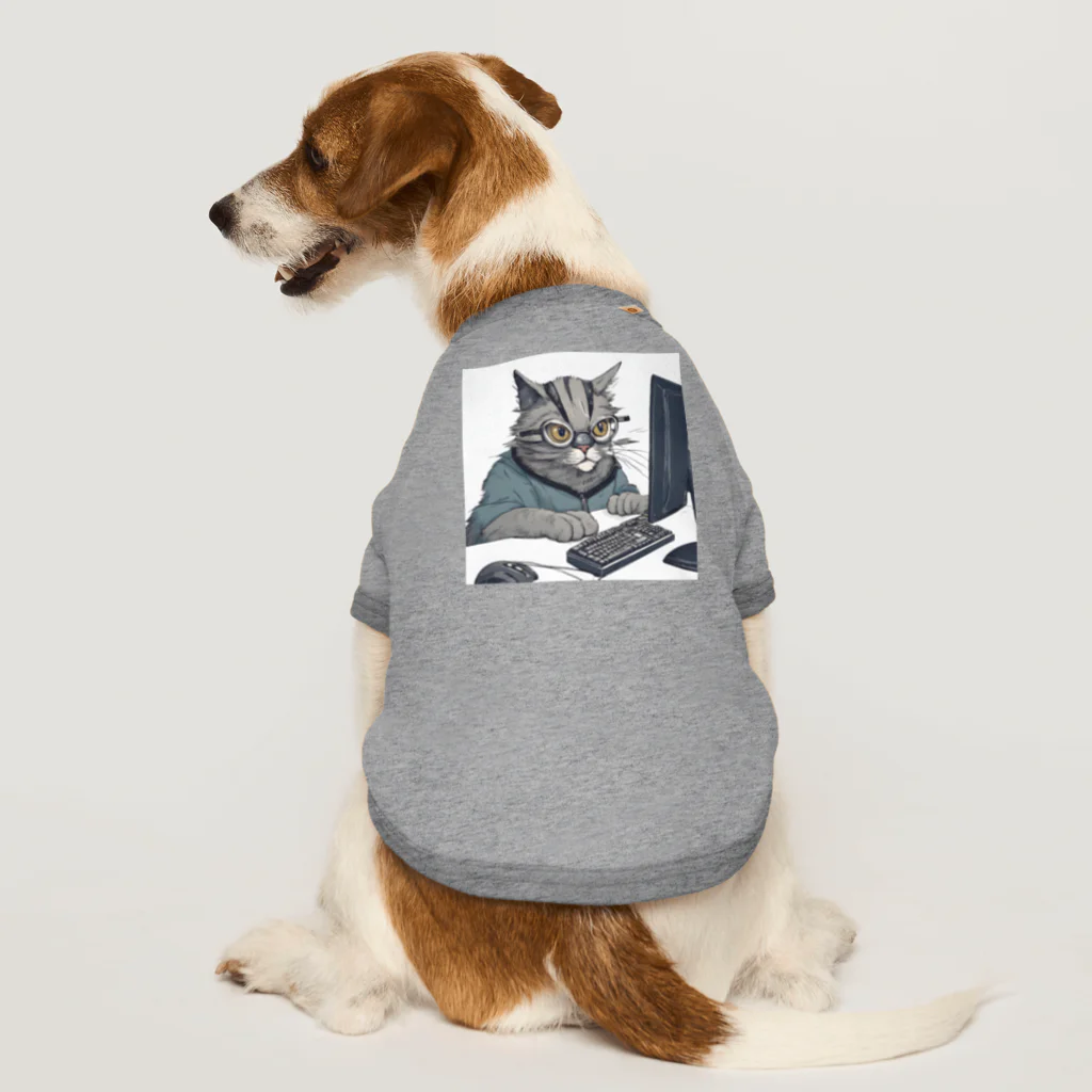 猫の森の開発者猫 Dog T-shirt