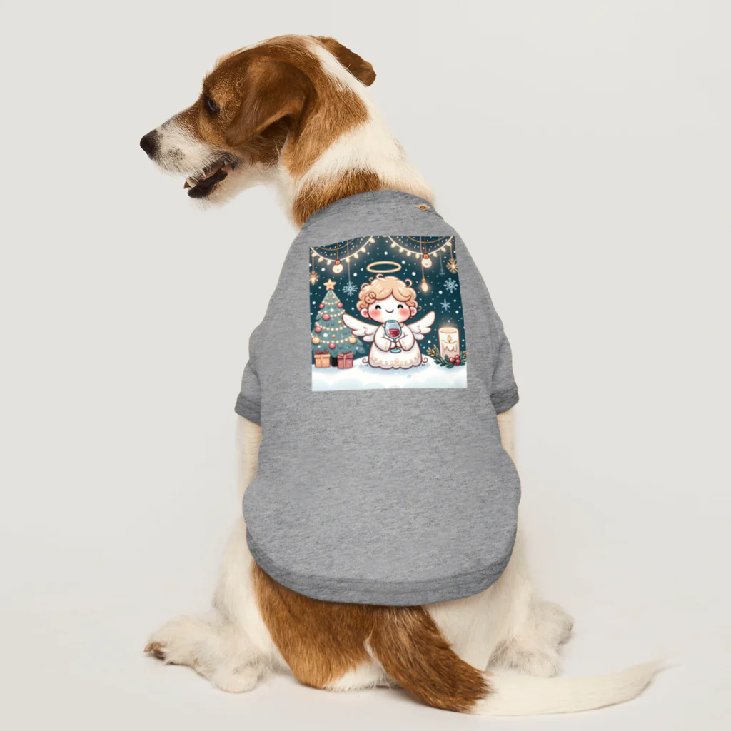 たまき工房の呑(どん)天使のクリスマスデフォルメ Dog T-shirt